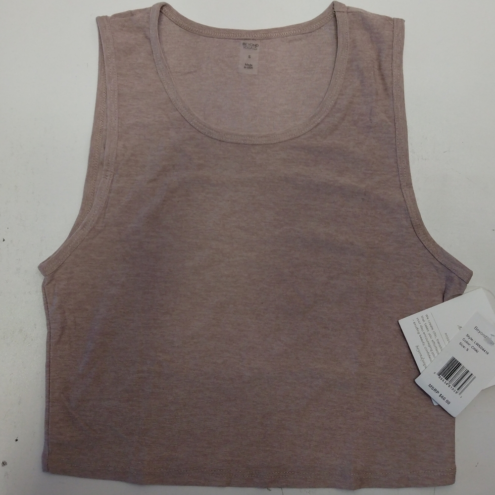 Beyond Yoga 1932 Featherweight Top Notch Cropped Tank
